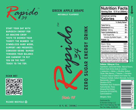 Green Apple Grape - Pre Workout (12 / Case)