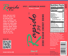 Spicy Watermelon Mango - Energy Drink (12 / Case)